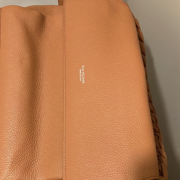 NWT Lia Numa made in Italy genuine leather bag braided strap optional crossbody - Picture 12 of 14